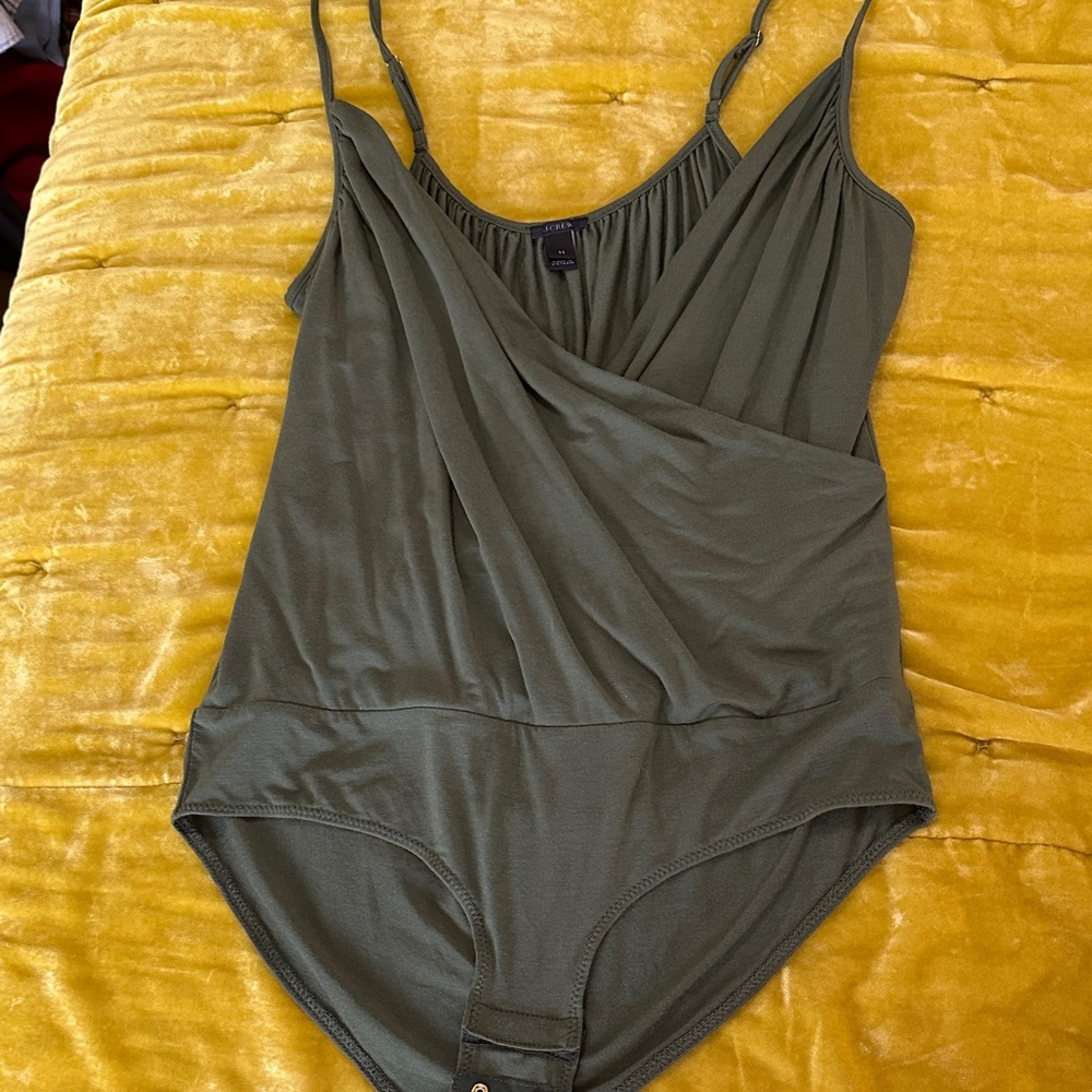 J. Crew Olive Bodysuit size M